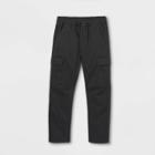 Boys' Stretch Pull-on Cargo Jogger Fit Pants - Cat & Jack Charcoal Gray