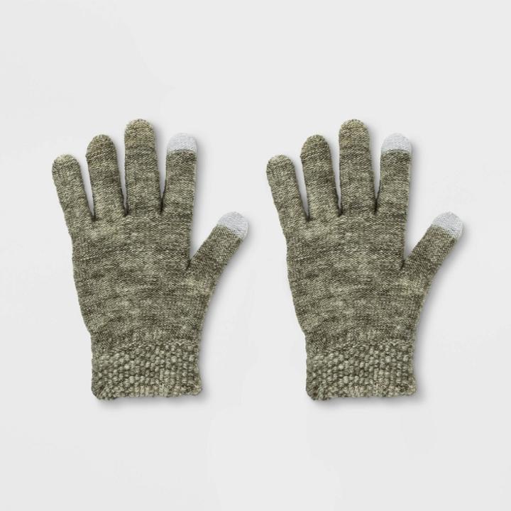 Women's Fashion Knit Gloves - Universal Thread Green