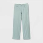 Women's High-rise Wide Leg Cropped Pants - A New Day Aqua 2, Women's, Blue