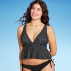 Kona Sol Women's Flowy V-neck Crop Tankini Top - Kona
