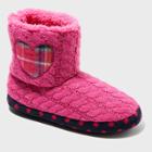 Girls' Dearfoams Bootie Slippers - Pink