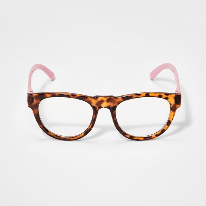 Girls' Demi Reading Glasses - Cat & Jack Pink, Brown