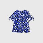 Women's Plus Size Floral Print Ruffle Short Sleeve Blouse - Who What Wear Cream
