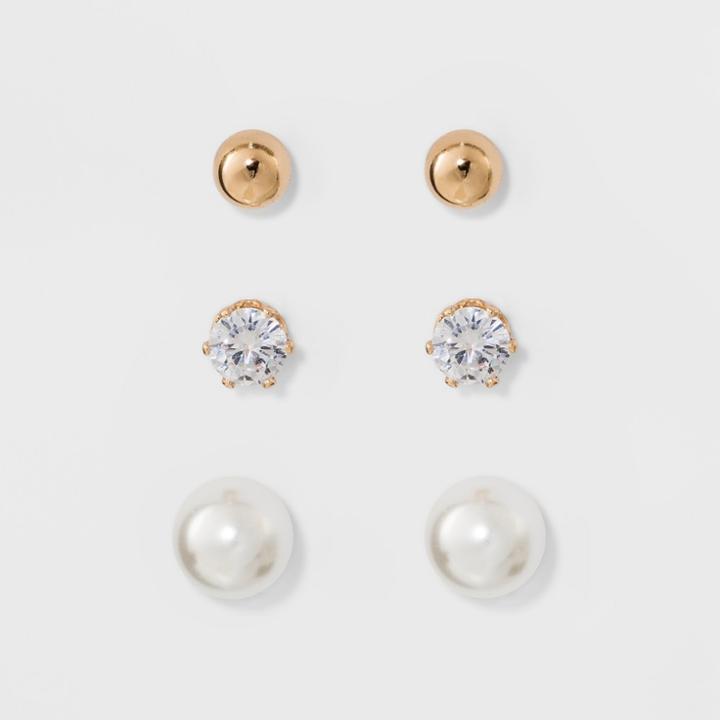 Stud Earring Set 3ct - A New Day,