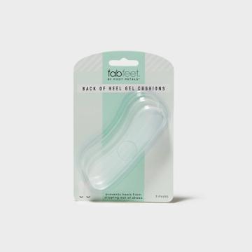 Fab Feet Women's By Foot Petals Back Of Heel Gel Insoles Shoe Cushion Clear