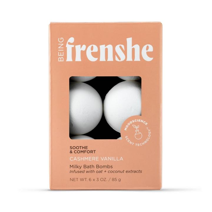 Being Frenshe Milky Moisturizing Bath Bomb Set With Essential Oils - Cashmere Vanilla