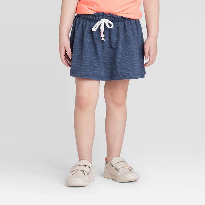Toddler Girls' Knit Skort - Cat & Jack Indigo Blue 12m, Toddler Girl's