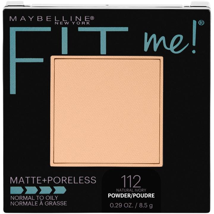 Maybelline Fit-me Matte-poreless Powder 112 Natural Ivory - 0.29oz,