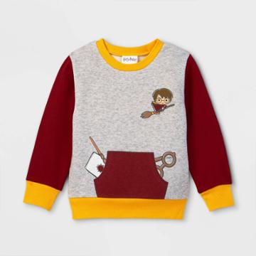 The Wizarding World Of Harry Potter Toddler Boys' Harry Potter Sweatshirt - Burgundy