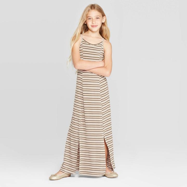 Girls' Maxi Dress - Art Class Cream