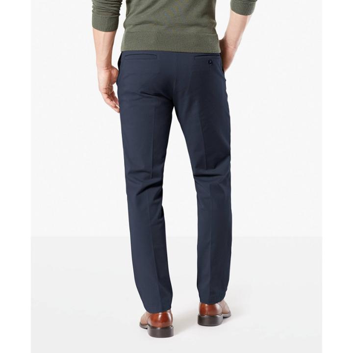 Dockers Men's Straight Fit Trousers - Navy Blue
