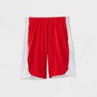 Boys' Color Block Stretch Woven Shorts - All In Motion Red