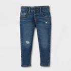 Toddler Boys' Relaxed Fit Jeans - Cat & Jack Dark Blue