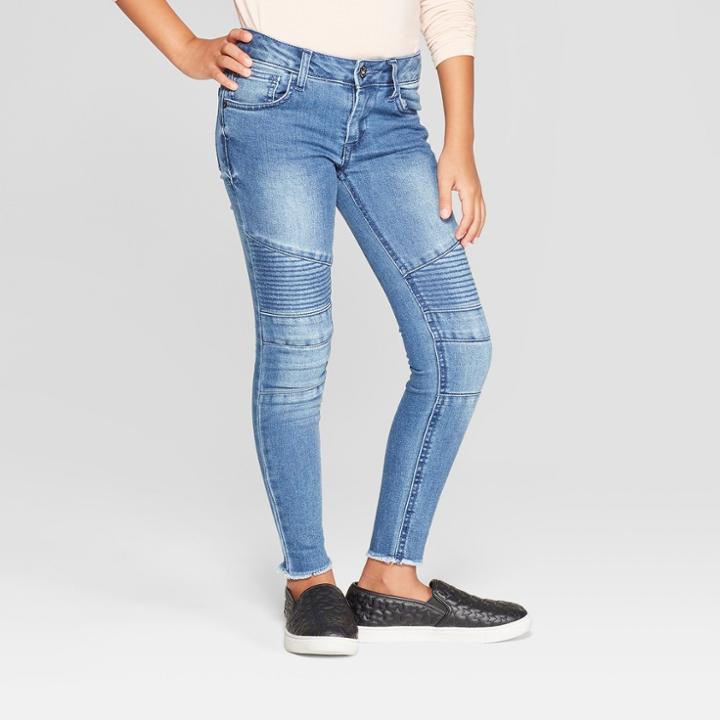 Girls' Moto Jeans - Art Class Blue