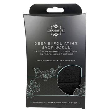 Dermasuri Deep Exfoliating Back Scrubber - Black