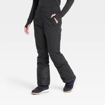 Women's Snowsport Waterproof Pants With 3m Thinsulate Insulation - All In Motion Black