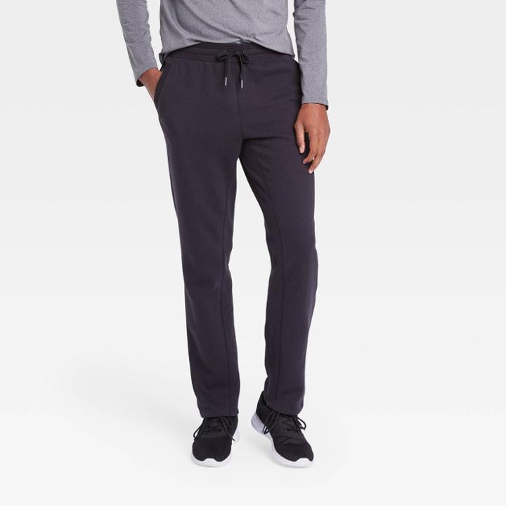 Men's Cotton Fleece Pants - All In Motion Black