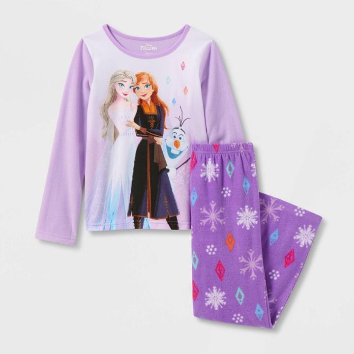 Girls' Frozen 2pc Fleece Pajama