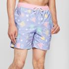 Trinity Collective Men's 7 Waist Board Shorts - Pale Purple