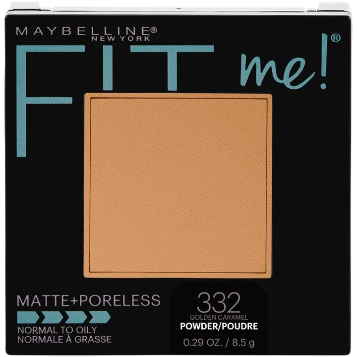 Maybelline Fit-me Matte-poreless Powder 332 Golden Caramel - 0.29oz,