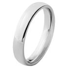 Target Stainless Steel Domed Ring (4mm) - Silver ( 7), Adult Unisex