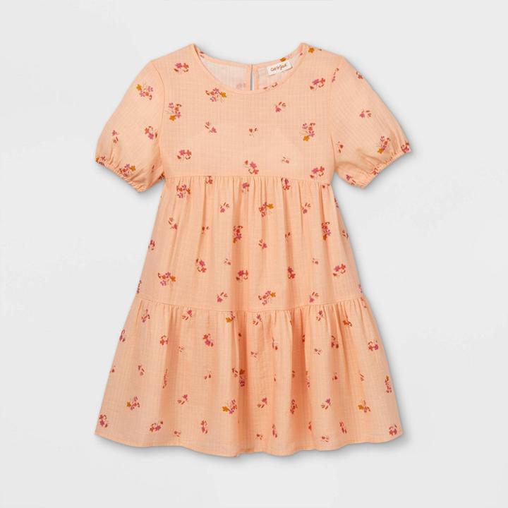 Girls' Tiered Floral Dress - Cat & Jack