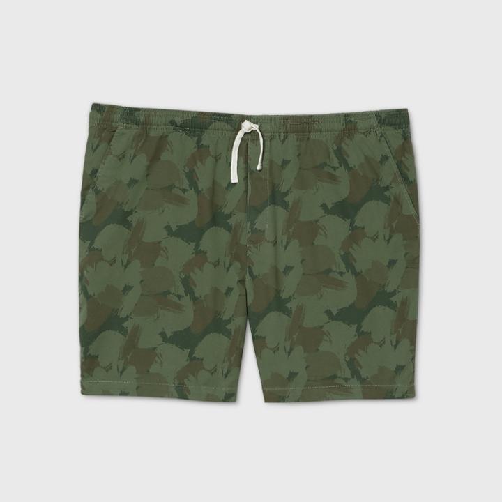 Men's Big & Tall 8 Pull-on Shorts - Goodfellow & Co Green