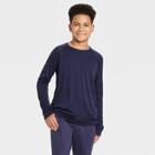 Boys' Long Sleeve Performance T-shirt - All In Motion Navy Xs, Boy's, Blue