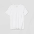 Men's Tall Standard Fit Pigment Dye Short Sleeve Crew Neck T-shirt - Goodfellow & Co White