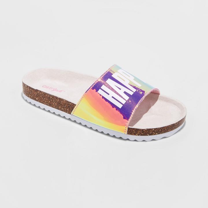 Girls' Marcie Footbed Slide Sandals - Cat & Jack