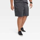 Men's Big & Tall 8.5 Knit Cargo Shorts - Goodfellow & Co Charcoal Gray