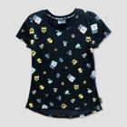 Girls' Minecraft Jinx 'icons' Hi Lo Short Sleeve T-shirt - Black