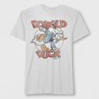 Men's Short Sleeve Disney Donald Duck Crew T-shirt - Chalk White