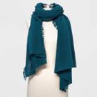 Women's Cashmere Wool Blend Blanket Scarf - Universal Thread Green