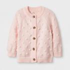 Baby Girls' Long Sleeve Raglan Sweater - Cat & Jack Blush 6-9m, Girl's, Pink