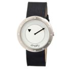 Simplify The 2200 Women's Suede - Overlaid Leather Strap Watch - Silver/black,
