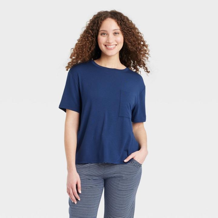 Women's Beautifully Soft Sleep T-shirt - Stars Above Navy