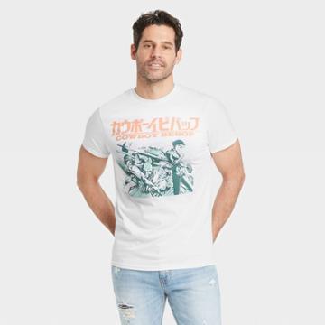 Men's Netflix Cowboy Bebop Short Sleeve Graphic T-shirt - White