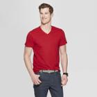 Men's Regular Fit Short Sleeve Lyndale V-neck T-shirt - Goodfellow & Co Red 2xl, Red Velvet