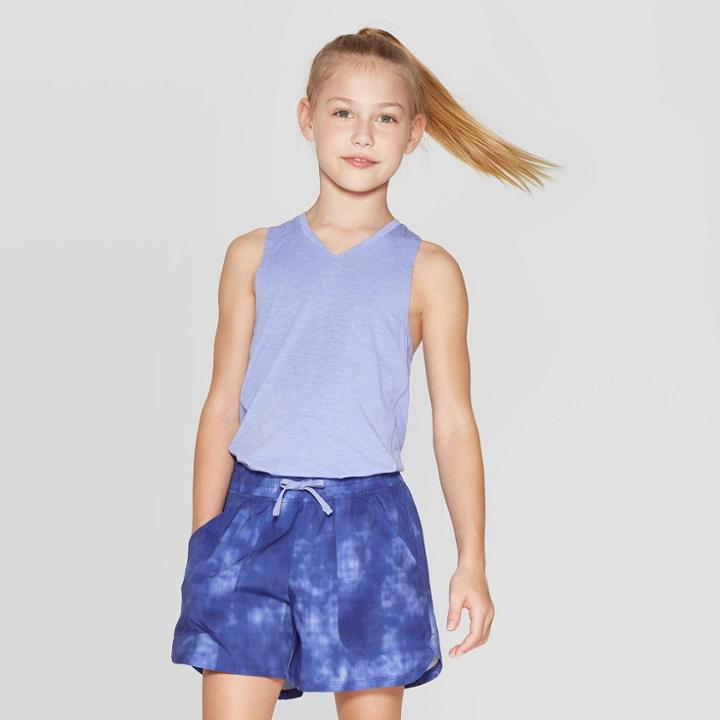 Girls' Twist Back Tank Top - C9 Champion Light Purple Heather