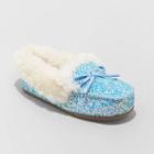 Toddler Girls' Medora Moccasin Slippers - Cat & Jack Blue