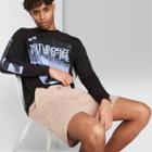 Men's Classic Pattern 8.5 Mid-rise Terry Jogger Shorts - Original Use Pink