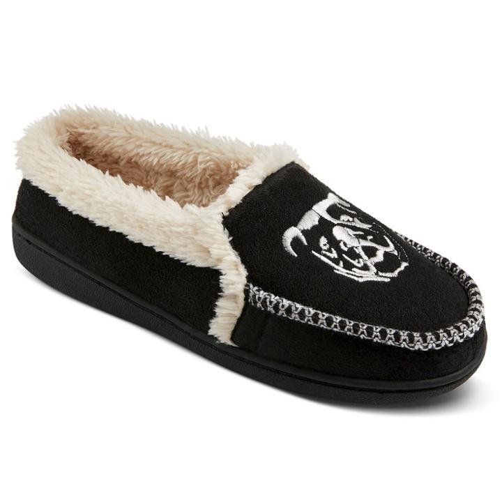 Men's Ugly Me London Moccasin Slippers - Black