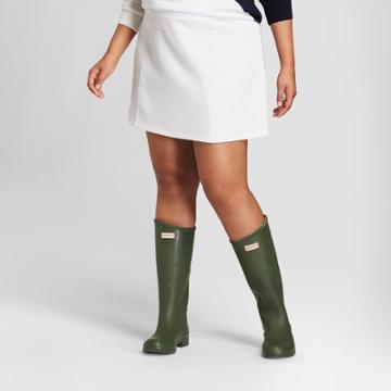 Hunter For Target Women's Plus Size Scuba Mini Skirt - White