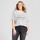 Women's Plus Size You're The Avocado To My Toast Short Sleeve Graphic T-shirt - Zoe+liv - Gray