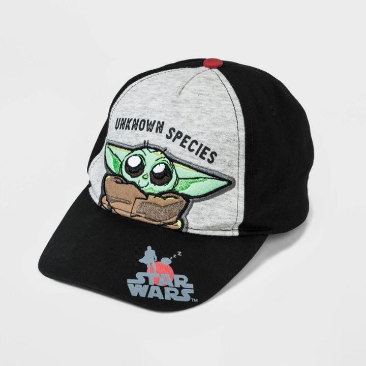 Boys' Star Wars Baby Yoda Hat - Black/gray