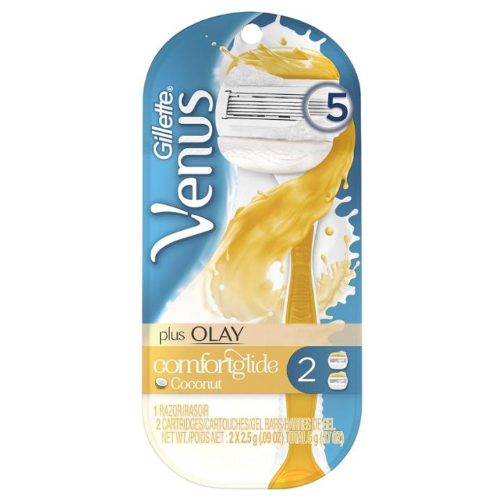 Venus Comfortglide Plus Olay Coconut Women's Razor - 1 Handle +