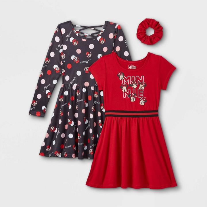 Girls' Minnie Mouse 2pk Dress Set With