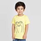 Petitetoddler Boys' Short Sleeve Mom Heart Graphic T-shirt - Cat & Jack Yellow 12m, Toddler Boy's