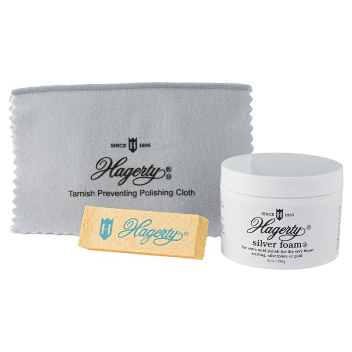 Target Hagerty Silver Foam 3 Piece Set With 8 Oz Foam, Sponge And Cloth
